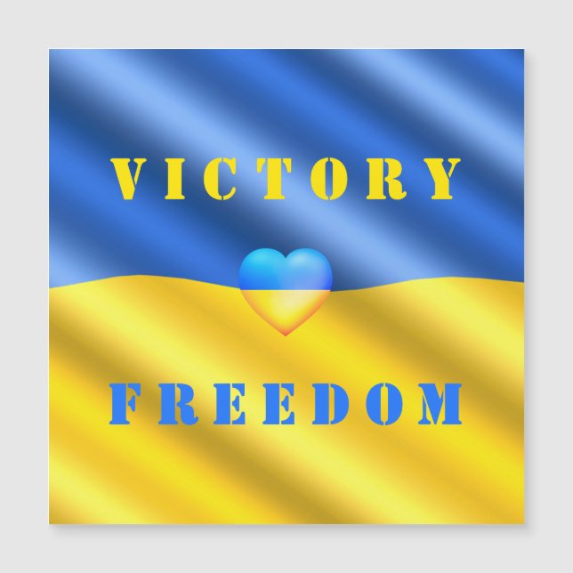 Strong Ukraine - Ukrainian Flag - Freedom Victory  (Front)