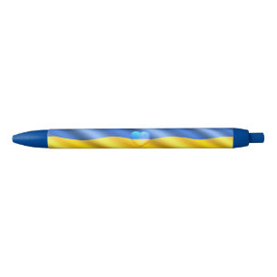 Strong Ukraine - Ukrainian Flag - Freedom Victory Blue Ink Pen