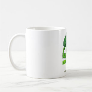 Strong Veggies Club-Flexing Broccoli Funny Cartoon Coffee Mug