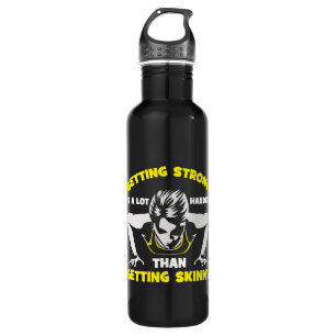 Strong vs Skinny - Women's Workout Motivational 710 Ml Water Bottle