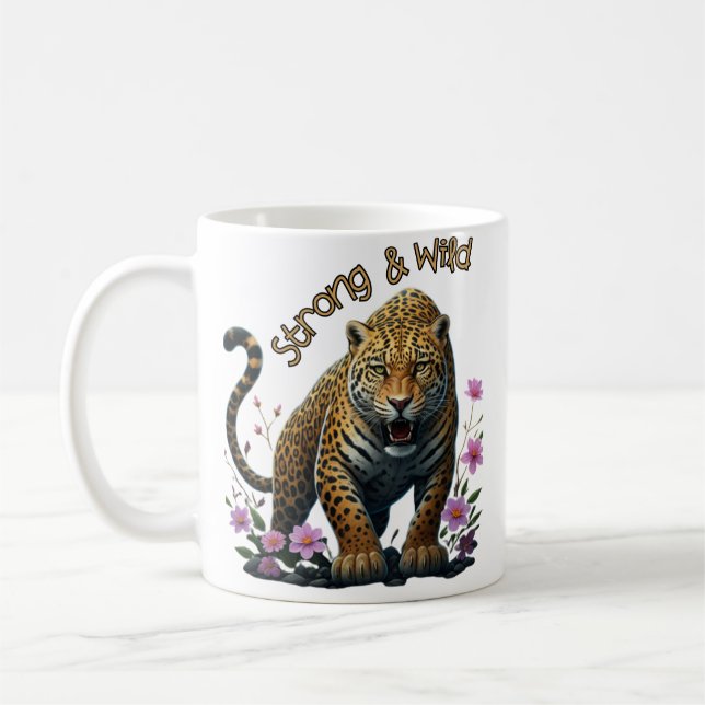 Strong & Wild Jaguar Soul Coffee Mug (Left)