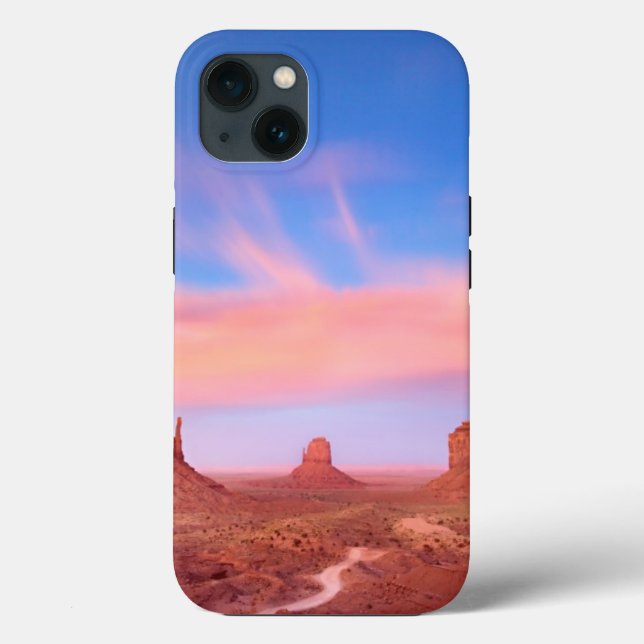 Strong Winds over Desert Valley Case-Mate iPhone Case (Back)