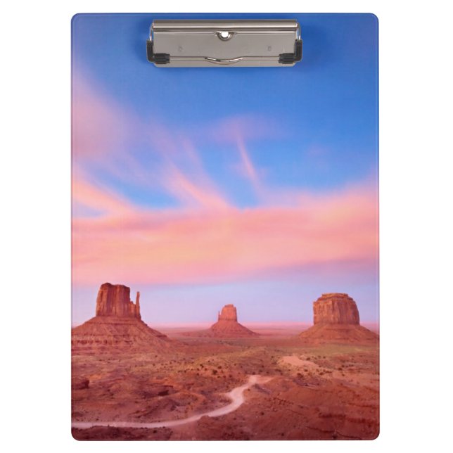 Strong Winds over Desert Valley Clipboard (Front)