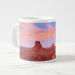 Strong Winds over Desert Valley Large Coffee Mug