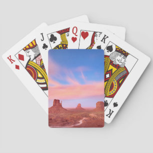Strong Winds over Desert Valley Playing Cards
