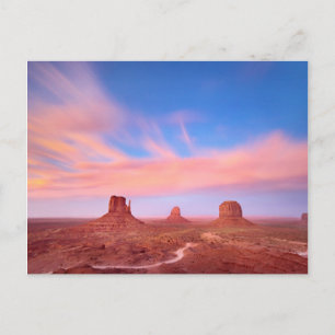 Strong Winds over Desert Valley Postcard