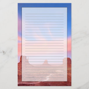 Strong Winds over Desert Valley Stationery