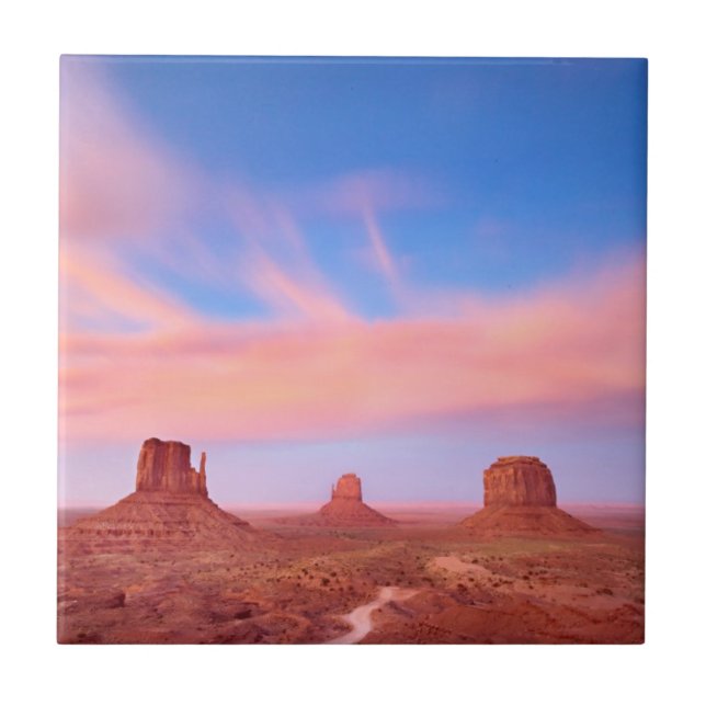 Strong Winds over Desert Valley Tile (Front)