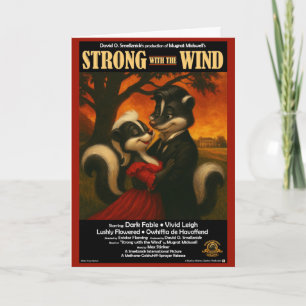 Strong with the Wind Movie Parody Card