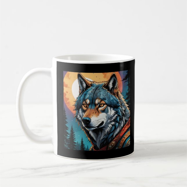 Strong Wolf Coffee Mug (Left)