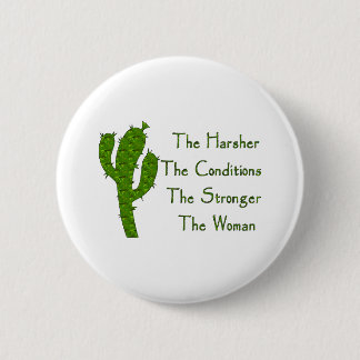 Strong Woman 6 Cm Round Badge