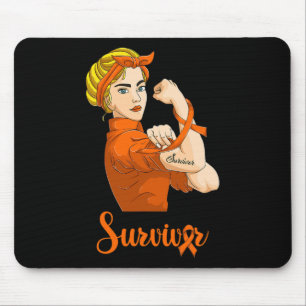 Strong Woman Blood Cancer Awareness Mouse Mat