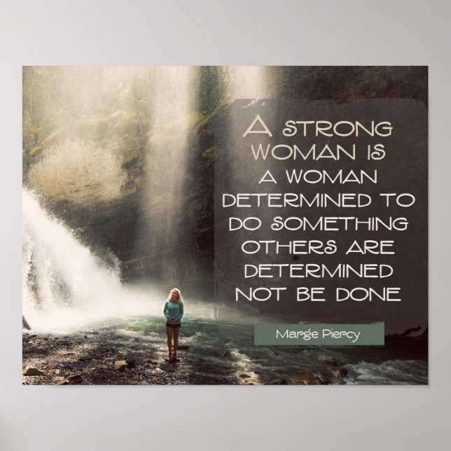 Strong Woman by Marge Piercy Poster (Front)