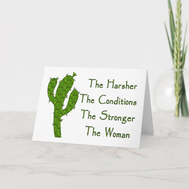 Strong Woman Card (Front)