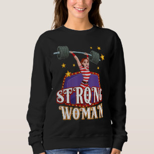 Strong Woman Costume Circus Staff Carnival Men W Sweatshirt
