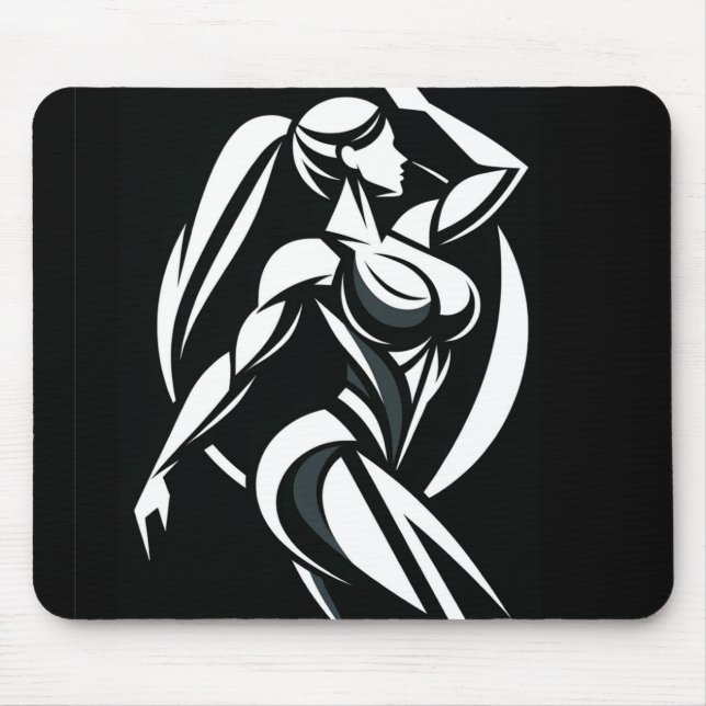 Strong Woman Fitness Personal Training Minimalist Mouse Mat (Front)