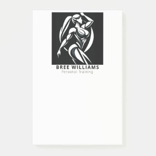 Strong Woman Fitness Personal Training Minimalist Post-it Notes