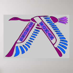 Strong Woman Flying Poster