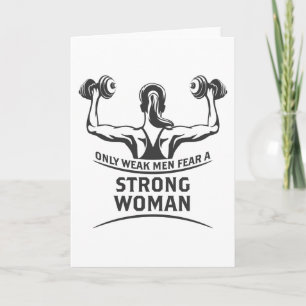 Strong Woman Greeting Card