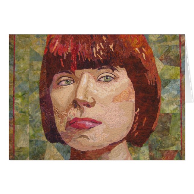 Strong Woman in Detail Blank Card (Front Horizontal)