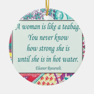 Strong Woman Quote, Christmas Ornament