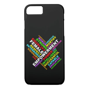 Strong Woman Word Cloud iPhone 8/7 Case