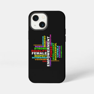 Strong Woman Word Cloud iPhone 13 Mini Case