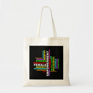 Strong Woman Word Cloud Tote Bag