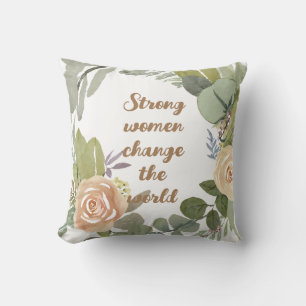 strong women change the world 8th march equality  cushion