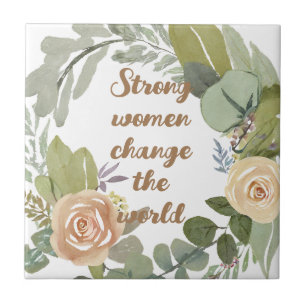 strong women change the world 8th march equality  tile