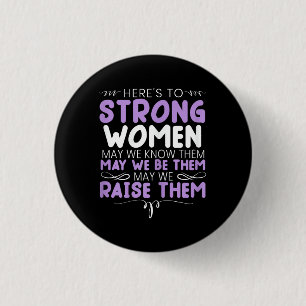 Strong Women Feminist Feminism Women Up Gender Equ 3 Cm Round Badge