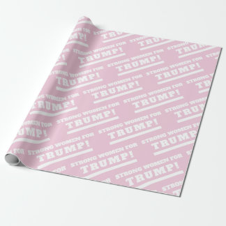 Strong women for Trump Pink Gift Wrap
