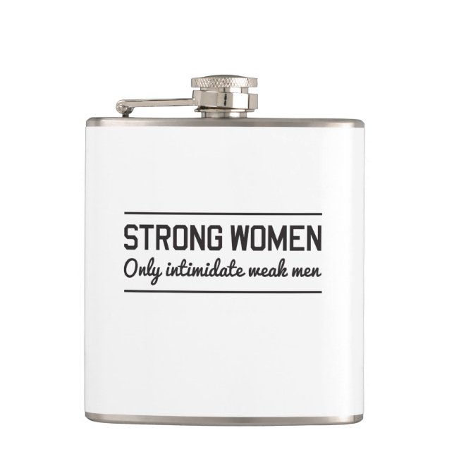 Strong Women Hip Flask (Front)