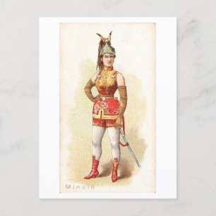 Strong Women Series #34: Soldier Vintage Postcard