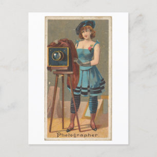 Strong Women Series #48: Photographer Vintage Postcard