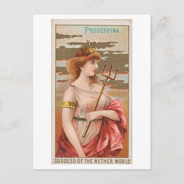 Strong Women Series #53: Proserpina Vintage Postcard (Front)