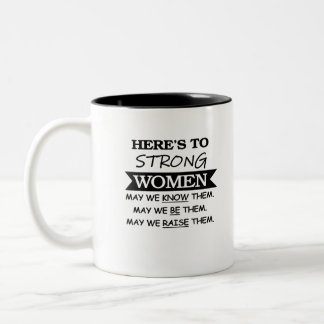 STRONG WOMEN Two-Tone COFFEE MUG