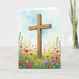 Strong Wooden Support Art Card