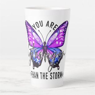 Stronger Butterfly Latte Mug