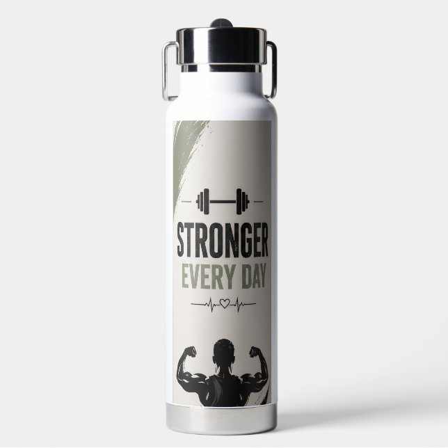 Stronger Every Day Fitness Water Bottle (Front)
