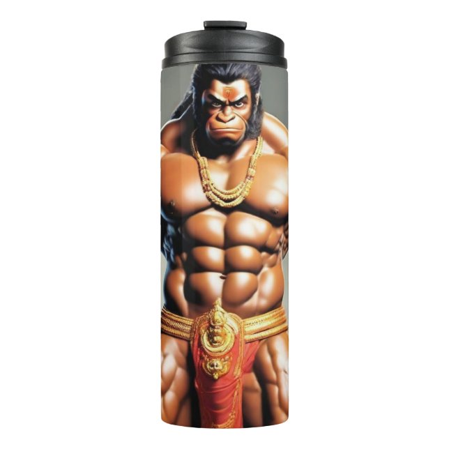 Stronger God (Hanuman ji) design  Thermal Tumbler (Front)