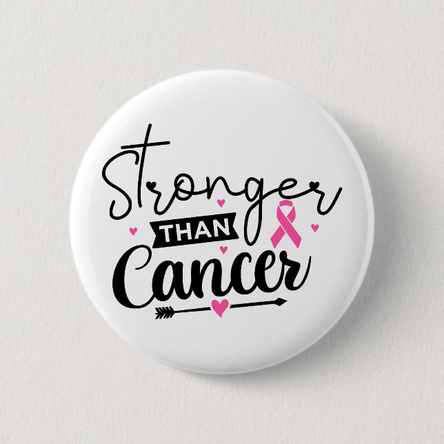 Stronger Than Breast Cancer Survivor 6 Cm Round Badge (Front)
