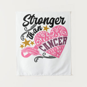 Stronger Than Cancer Breast Cancer Awareness Tapestry