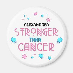 Stronger Than Cancer   Cancer Survivor Custom   Magnet