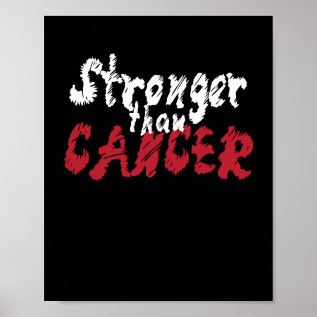 Stronger Than Cancer Chemo Disease Poster (Front)