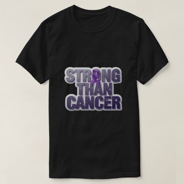 *Stronger Than Cancer Inspirational T-Shirt – Hope (Design Front)