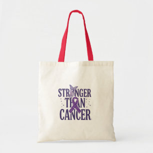 Stronger Than Cancer Inspirational  Tote Bag