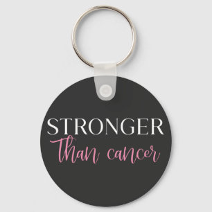Stronger than Cancer Key Ring