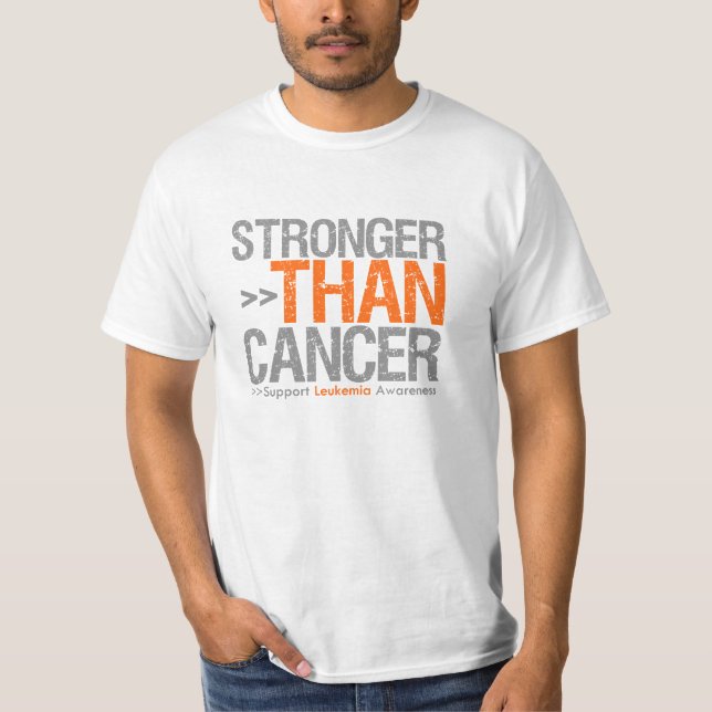 Stronger Than Cancer - Leukaemia T-Shirt (Front)