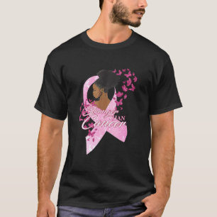 Stronger Than Cancer Strong Girl Breast Cancer Awa T-Shirt